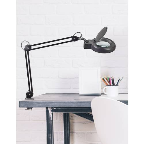 Maul 8263490 LED-Lupenleuchte mit Klemmfuß MAULviso Vergrößerungsfaktor=1.75 x 127 mm 2021 Energieeffizienzklasse E (A -...