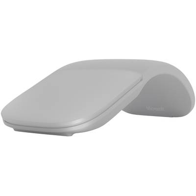Microsoft Surface Arc Mouse  Maus Bluetooth®   Optisch Platin-Grau 2 Tasten 1000 dpi 