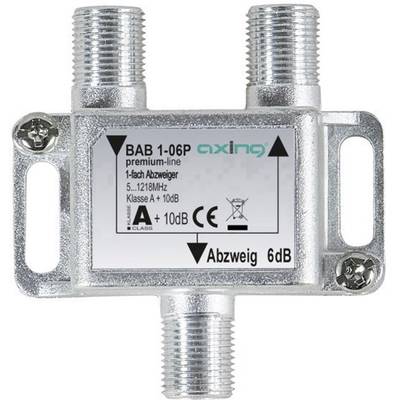 Axing BAB 1-06P Kabel-TV Abzweiger 1-fach 5 - 1218 MHz 