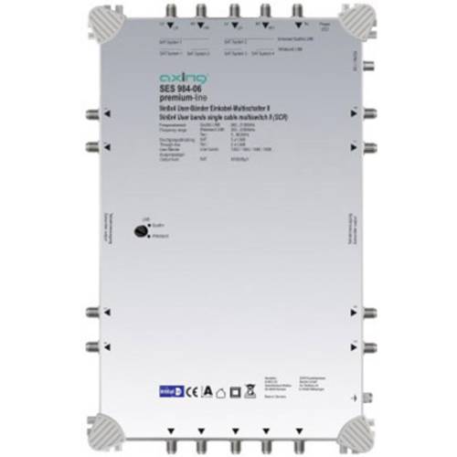 Axing SES 984-06 SAT Multischalter Unicable Eingänge (Multischalter): 9 (8 SAT/1 terrestrisch) Teilnehmer-Anzahl: 8