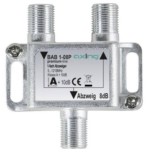 Axing BAB 1-08P Kabel-TV Abzweiger 1-fach 5 - 1218 MHz