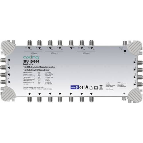 Axing SPU 1308-06 SAT Multischalter Kaskade Teilnehmer-Anzahl: 8