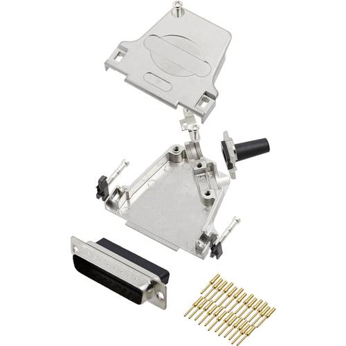 encitech D45ZF25-DBCP25-K 6355-0049-03 D-SUB Stiftleisten-Set 45 ° Polzahl: 25 Crimpen 1 St.