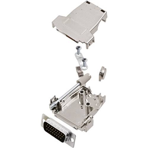 encitech DSSK15-M-HDP26-K 6355-0085-02 D-SUB Stiftleisten-Set 45 °, 180 ° Polzahl: 26 Lötkelch 1 St.
