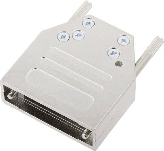 encitech DTZI15-K 6560-0305-02 D-SUB Gehäuse Polzahl: 15 Vollmetall 180 ° Silber 1 St.