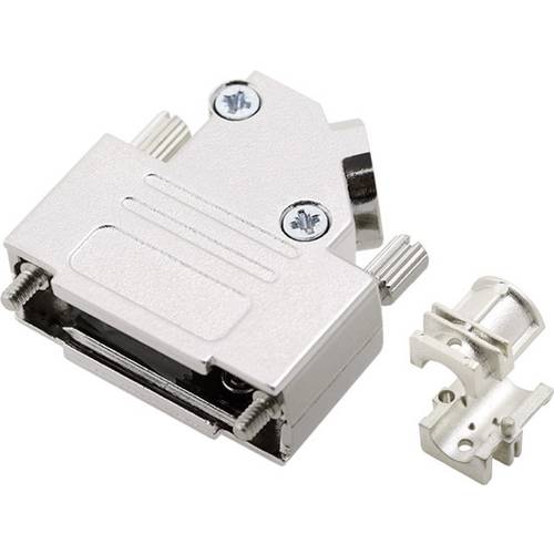 encitech D45ZK15HI-K 6560-0706-12 D-SUB Gehäuse Polzahl: 15 Vollmetall 45 ° Silber 1 St.