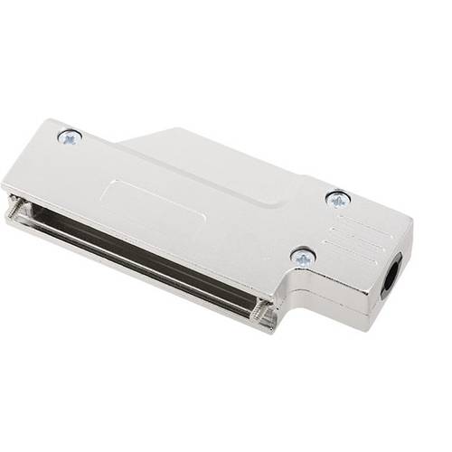 Thumbnail - encitech DCMR37-FK-K 6560-0501-04 D-SUB Gehäuse Polzahl: 37 Vollmetall 90 ° Silber 1 St.