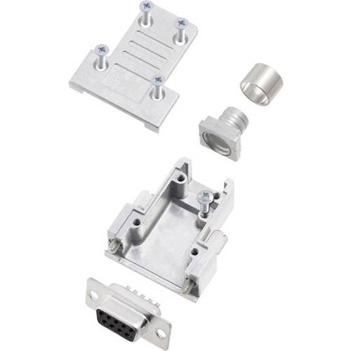 encitech DCRP09-DMS-CF65-CS80-K 6355-0881-31 D-SUB Buchsenleisten-Set 180 ° Polzahl: 9 Lötkelch 1 St.