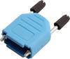 encitech DPPK09-B-K 6353-0104-01 D-SUB Gehäuse Polzahl: 9 Kunststoff 180 ° Blau 1 St.