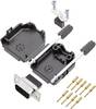 encitech DPPK09-BK-DBCP-K 6355-0078-01 D-SUB Stiftleisten-Set 180 ° Polzahl: 9 Crimpen 1 St.