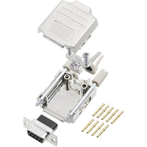 encitech DPPK09-M-DBCS-K 6355-0052-11 D-SUB Buchsenleisten-Set 180 ° Polzahl: 9 Crimpen 1 St.