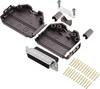 encitech DPPK25-BK-DBCS-K 6355-0078-13 D-SUB Buchsenleisten-Set 180 ° Polzahl: 25 Crimpen 1 St.