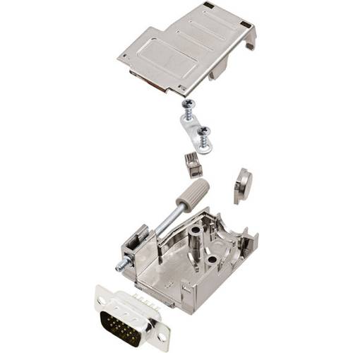 Thumbnail - encitech DSSK09-M-HDP15-K 6355-0085-01 D-SUB Stiftleisten-Set 45 °, 180 ° Polzahl: 15 Lötkelch 1 St.