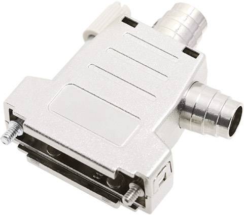 encitech DSSK-M-15-L-K 6260-0106-02 D-SUB Gehäuse Polzahl: 15 Kunststoff, metallisiert 180 °, 45 ° Silber 1 St.