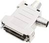 encitech DSSK-M-15-L-K 6260-0106-02 D-SUB Gehäuse Polzahl: 15 Kunststoff, metallisiert 180 °, 45 ° Silber 1 St.