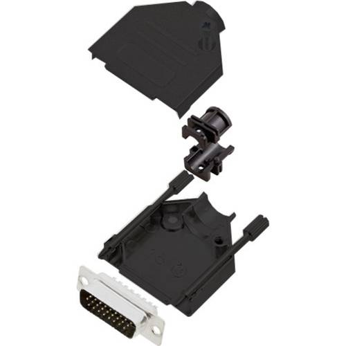 encitech DTZK15-BK-HDP26-K 6355-0102-02 D-SUB Stecker 180 ° Polzahl: 26 Lötkelch 1 St.