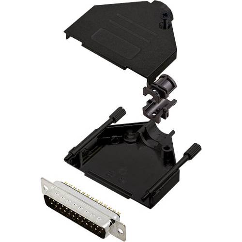 encitech DTZK25-BK-DMP-K 6355-0101-23 D-SUB Stiftleisten-Set 180 ° Polzahl: 25 Lötkelch 1 St.