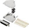 encitech DTZK25-DBCP-K 6355-0050-03 D-SUB Stiftleisten-Set 180 ° Polzahl: 25 Crimpen 1 St.