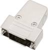 encitech TRI-M-15-K 6550-0100-02 D-SUB Gehäuse Polzahl: 15 Kunststoff, metallisiert 180 °, 45 °, 45 ° Silber 1 St.
