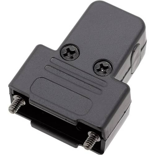 encitech TRI-P-09-K 6550-0101-01 D-SUB Gehäuse Polzahl: 9 Kunststoff 180 °, 45 °, 45 ° Schwarz 1 St.