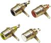 TRU COMPONENTS TC-2501074 Cinch-Steckverbinder Buchse, Einbau Polzahl: 2 Mono Gelb, Rot, Schwarz, Weiß 1 Set