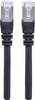 Intellinet 740623 RJ45 Patchkabel CAT 6a S/FTP 0.50 m Schwarz Folienschirm, Geflechtschirm, Geschirmt, Halogenfrei 1 St.