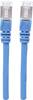 Intellinet 740661 RJ45 Patchkabel CAT 6a S/FTP 0.50 m Blau Folienschirm, Geflechtschirm, Geschirmt, Halogenfrei 1 St.