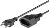 Goobay Verlängerung Eurostecker, 2 m , schwarz Eurostecker (Typ C, CEE 7/16) > Eurobuchse (Typ C, CEE 7/16) 2 m
