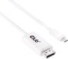 club3D USB-C® / DisplayPort Adapterkabel USB-C® Stecker, DisplayPort Stecker 1.20 m Weiß CAC-1517 DisplayPort-Kabel
