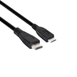Image of club3D HDMI Anschlusskabel HDMI-Mini-C Stecker, HDMI-A Stecker 1.00 m Schwarz CAC-1350 HDMI-Kabel