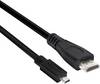 club3D HDMI Anschlusskabel HDMI-Micro-D Stecker, HDMI-A Stecker 1.00 m Schwarz CAC-1351 4K UHD HDMI-Kabel