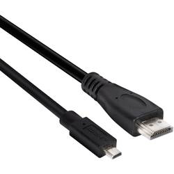 Image of club3D HDMI Anschlusskabel HDMI-Micro-D Stecker, HDMI-A Stecker 1.00 m Schwarz CAC-1351 High Speed-HDMI mit Ethernet