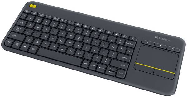 Logitech Wireless Touch Keyboard K400 Plus - Tastatur - TL: Nordisch, QWERTY