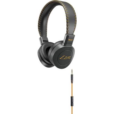 Magnat LZR 560   On Ear Kopfhörer kabelgebunden  Schwarz, Orange  Faltbar, Headset