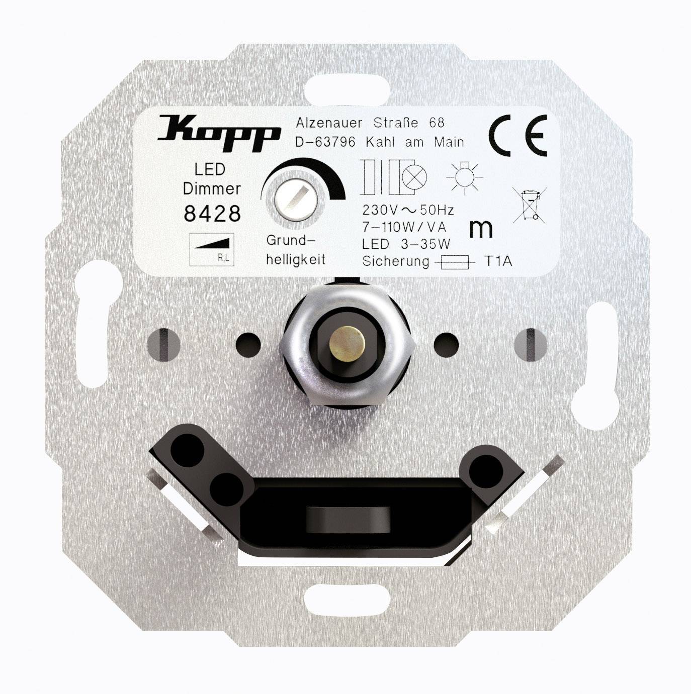 KOPP 1 Stück Einsatz Dimmer HK05, HK 07 Aluminium 842800008