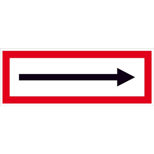 Thumbnail - SafetyMarking 11.2536 Hinweisschild Richtungspfeil Aluminium (B x H) 297 mm x 105 mm 1 St.