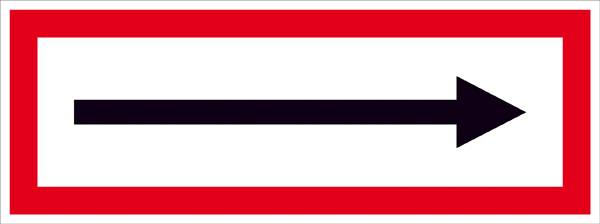 SafetyMarking 11.2538 Hinweisschild Richtungspfeil Aluminium (B x H) 594 mm x 210 mm 1 St.