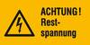 Warn-Kombischild Achtung Folie selbstklebend (B x H) 52 mm x 26 mm ISO 7010 9 St.