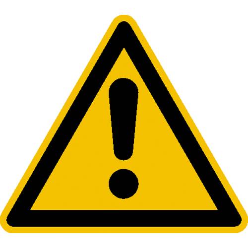 Warnschild Allgemeines Warnzeichen Folie selbstklebend 315 mm ISO 7010 1 St.