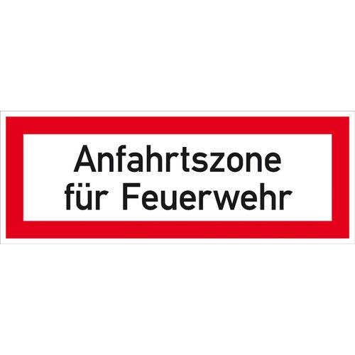 SafetyMarking 11.2648 Hinweisschild Anfahrtszone für Feuerwehr Aluminium (B x H) 594 mm x 210 mm 1 St.