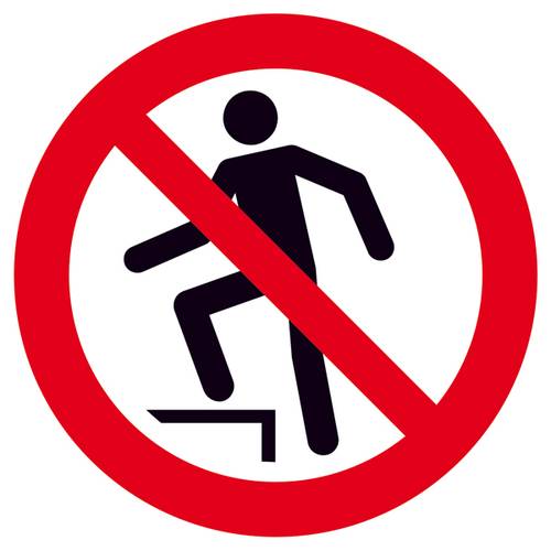Thumbnail - Verbotsschild Aufsteigen verboten Kunststoff (Ø) 200 mm ISO 7010 1 St.