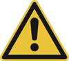 Warnschild Allgemeines Warnzeichen Folie selbstklebend 100 mm ISO 7010 1 St.