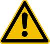Warnschild Allgemeines Warnzeichen Folie selbstklebend 200 mm ISO 7010 1 St.