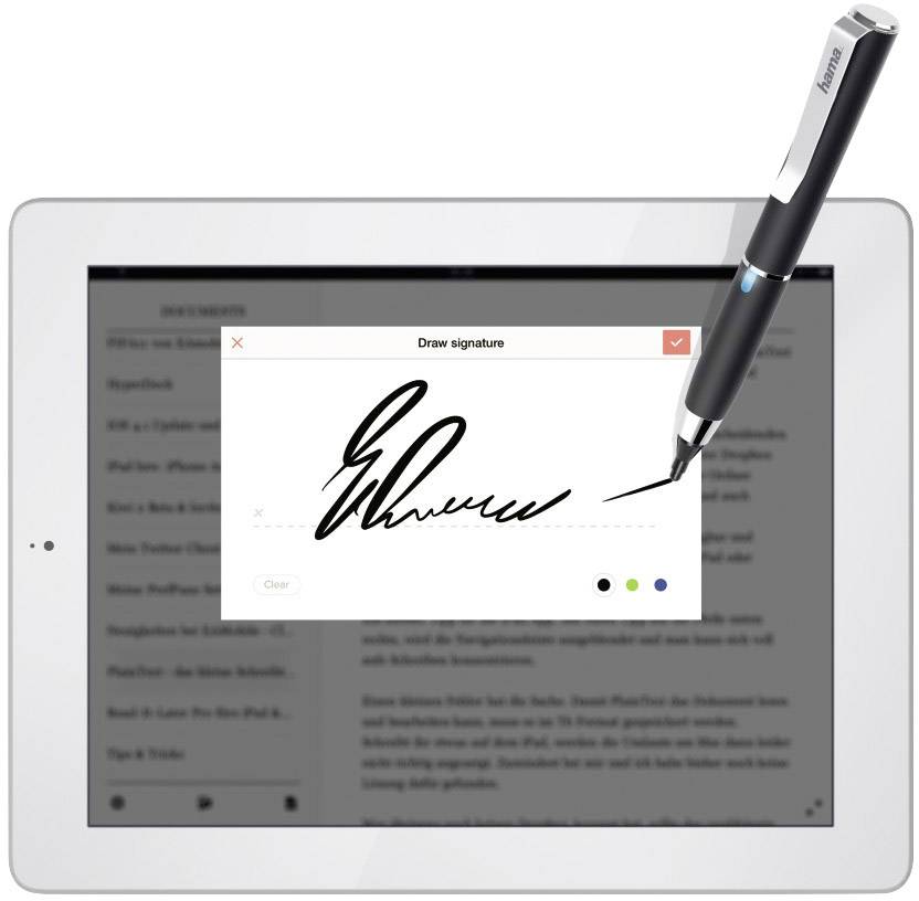 Touchpens, Eingabestifte →