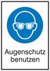 Gebotsschild Augenschutz benutzen, Hygiene und Abstand Folie selbstklebend (B x H) 131 mm x 185 mm ISO 7010 1 St.