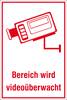 SafetyMarking 51.G5025 Hinweisschild Bereich wird videoüberwacht Aluminium (B x H) 200 mm x 300 mm 1 St.