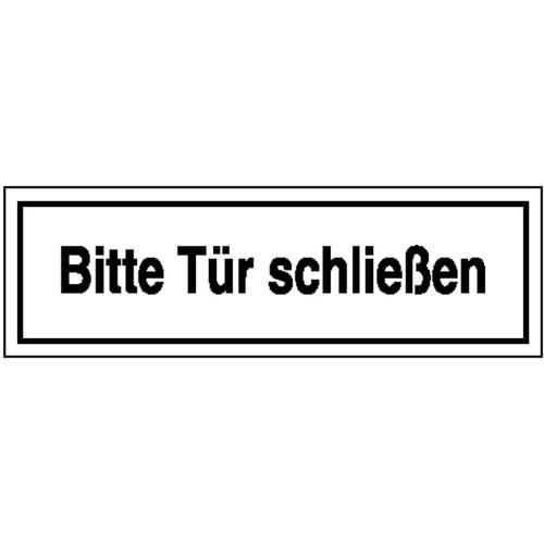 SafetyMarking 21.5368 Hinweisschild Bitte Tür schließen Folie selbstklebend (B x H) 250 mm x 70 mm 1 St.