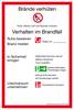 Aushang Brandschutzordnung Teil A Aluminium (B x H) 200 mm x 300 mm 1 St.