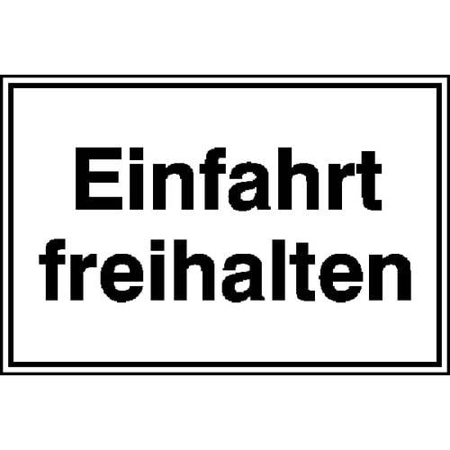 SafetyMarking 11.5227 Hinweisschild Einfahrt freihalten Aluminium (B x H) 250 mm x 150 mm 1 St.