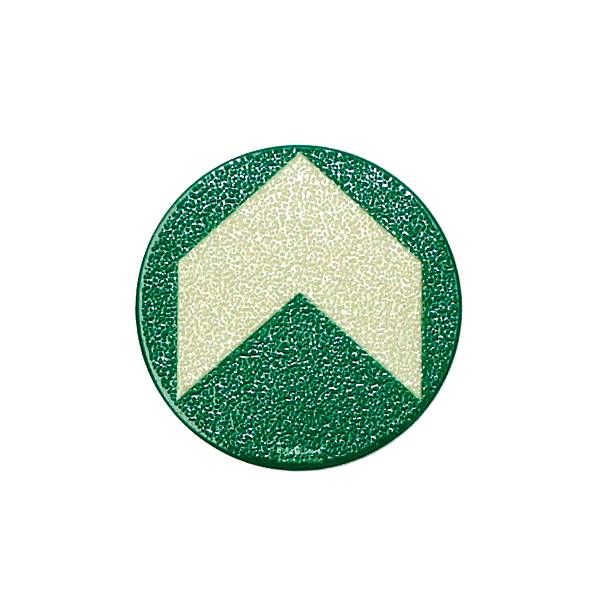 Bodenmarkierungspfeil Aluminium Pfeil SafetyMarking 17.7470 (Ø) 95 mm 95 mm 10 St.